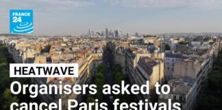 Paris police asks major festivals be cancelled due to relentless heatwave • FRANCE 24 English