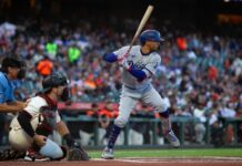 White House Snub Sparks Fresh Fire A baseball player from the Dodgers prepares to bat while the catcher is in position